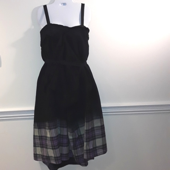 NEW Marc Le Bihan kilt plaid wool dress 38 - Picture 1 of 10